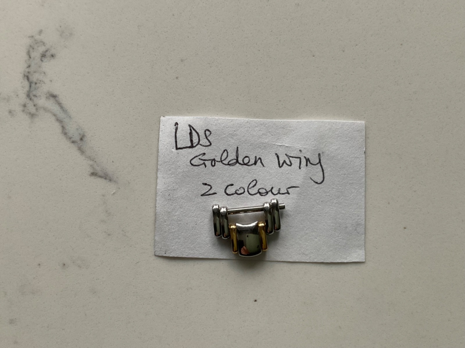 WOMEN LONGINES GOLDEN WING STAINLESS STEEL/GOLD PLATED LINK