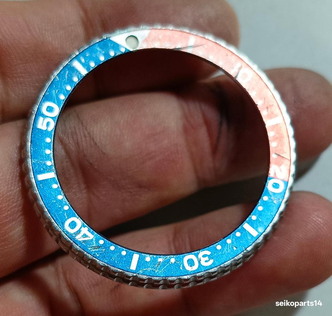 GENUINE SEIKO PEPSI INSERT ROTATING BEZEL 6309-729A ALSO 7548-700B 7548-700F