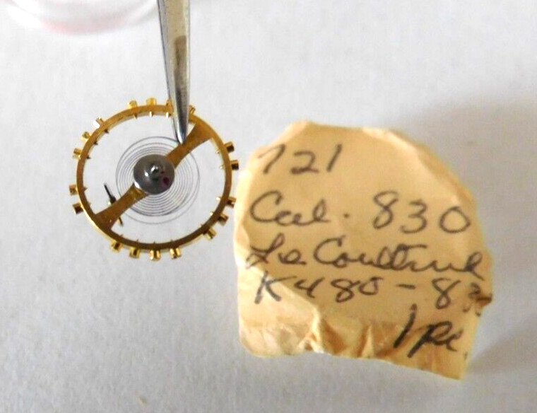 LE COULTRE 480 COMPLETE BALANCE WHEEL. NEW OLD STOCK.