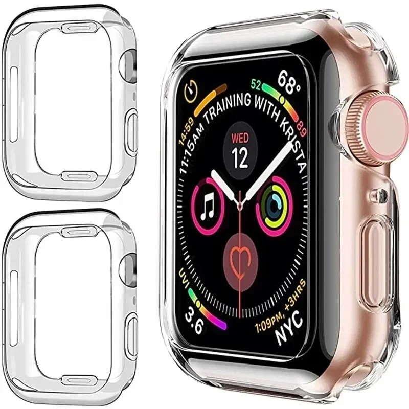 Soft TPU Screen Cover for Apple Watch –IWatch Ultra, Series 1-10, SE, and More