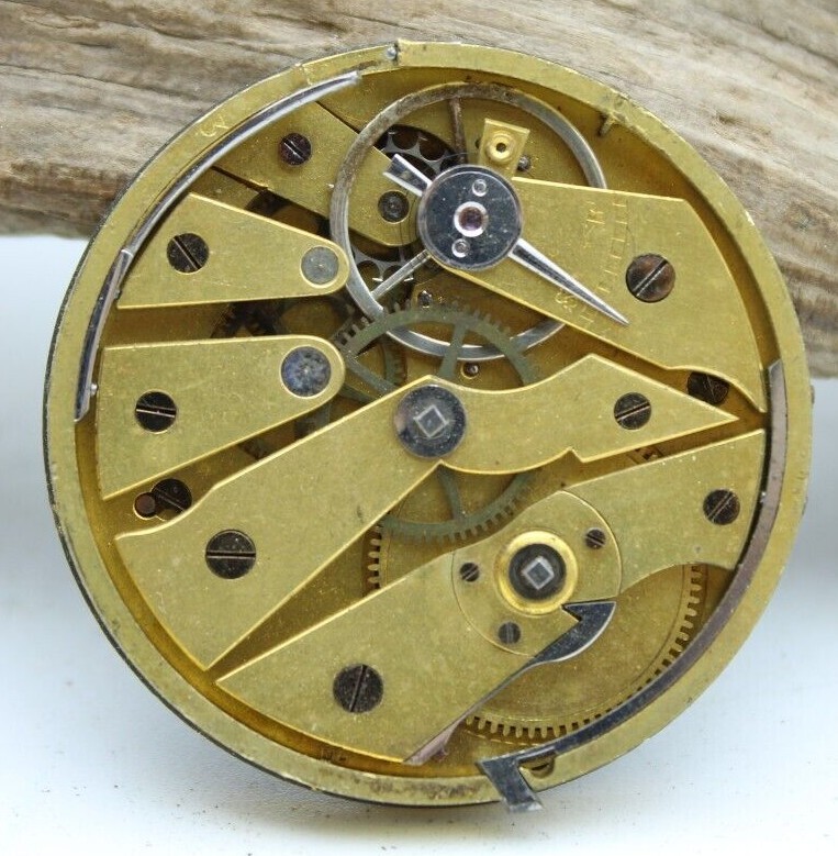 SWISS ANTIQUE POCKET WATCH MOVEMENT 43.2mm FOR REPAIR KEYWIND (F3O3)