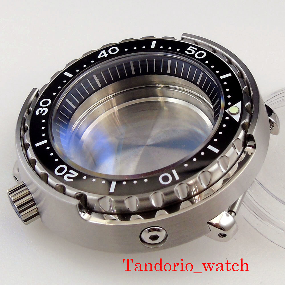 47mm Watch Case 20ATM Diver Fit NH35A Skx007 SBBN031 Sapphire Crystal
