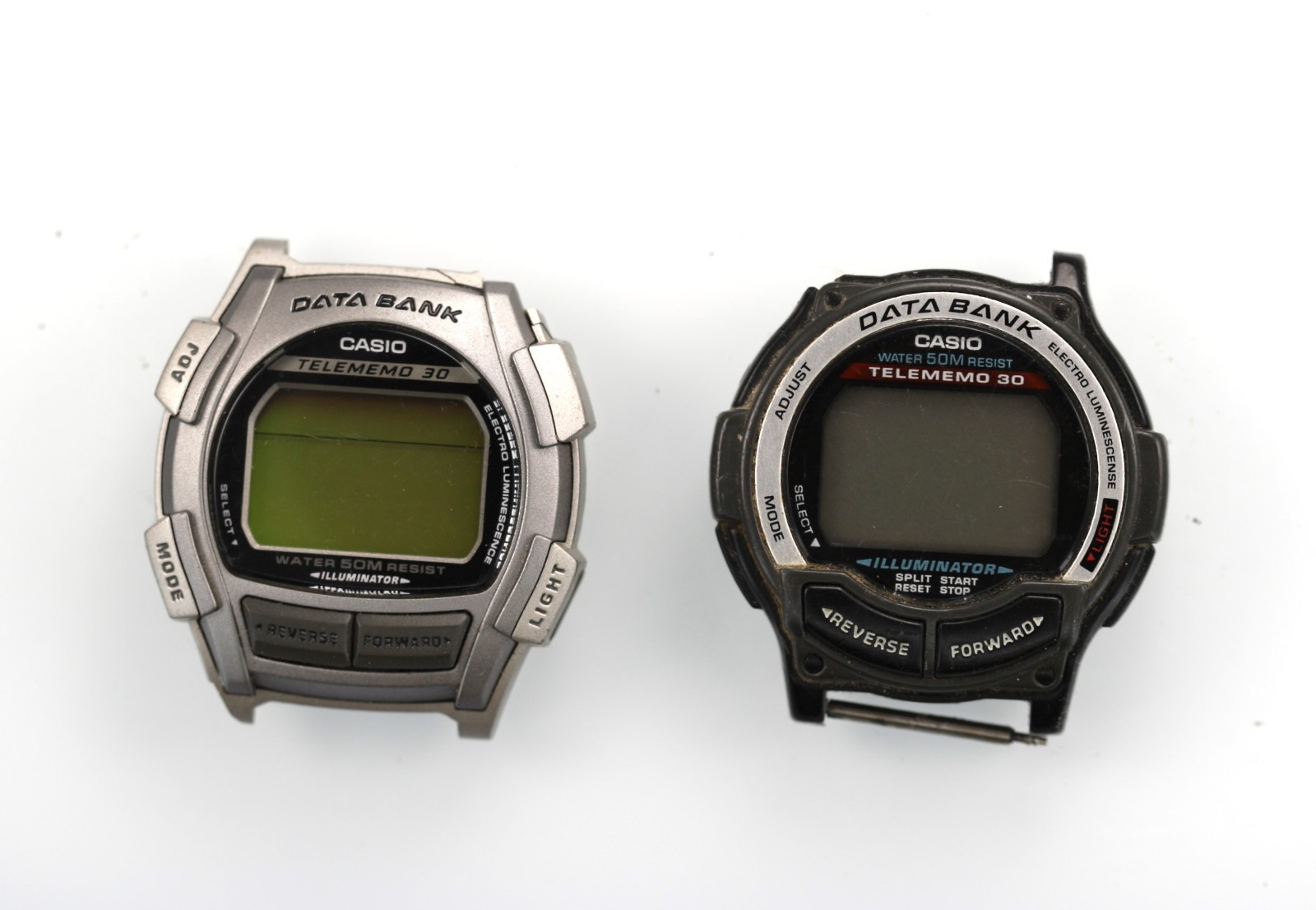 Casio Illuminator Watch Men Telememo 30 DB-35H DB-34H 50m Quartz NON WORKING