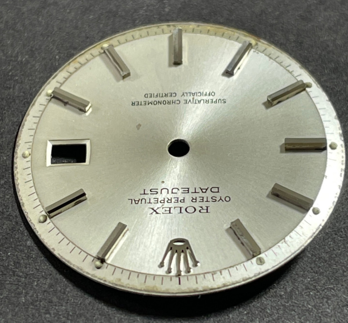 Vintage Rolex Oyster Perpertual Datejust Watch Dial For 36mm Case 1601 1603 1600