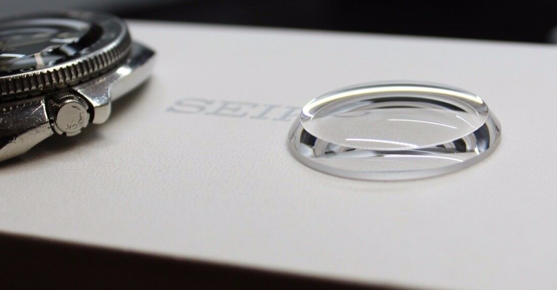 Sapphire Glass Crystal for Seiko 6106-8227 6106-8229 Flat Top High Dome