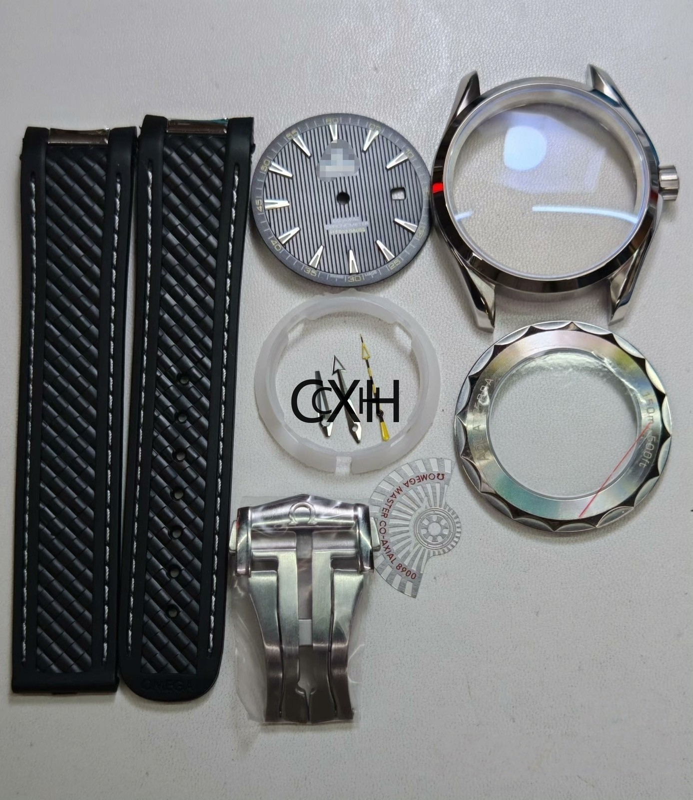41MM Stainless Steel Watch Case With Band Kit for Aqua Terra 8215 8200