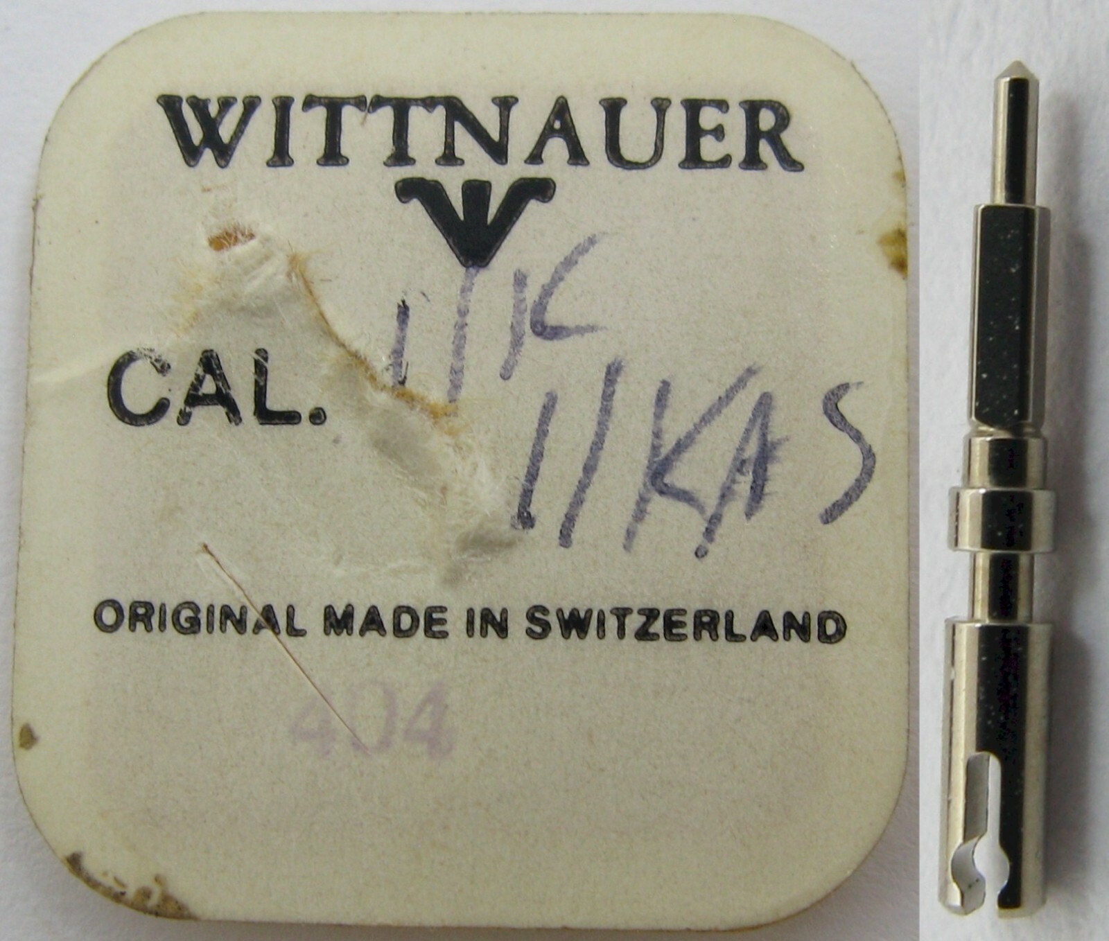 wittnauer 11K 11KS 11KAS female split winding Stem # 404 Watch Part