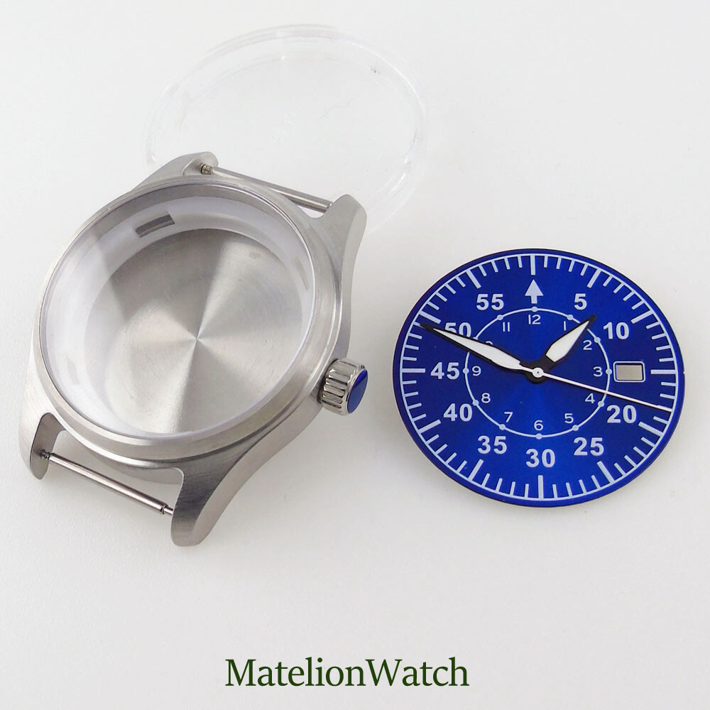 39mm Watch Case Fit NH35 NH35A Dial Hands Parts Sapphire Glass 200M Waterproof