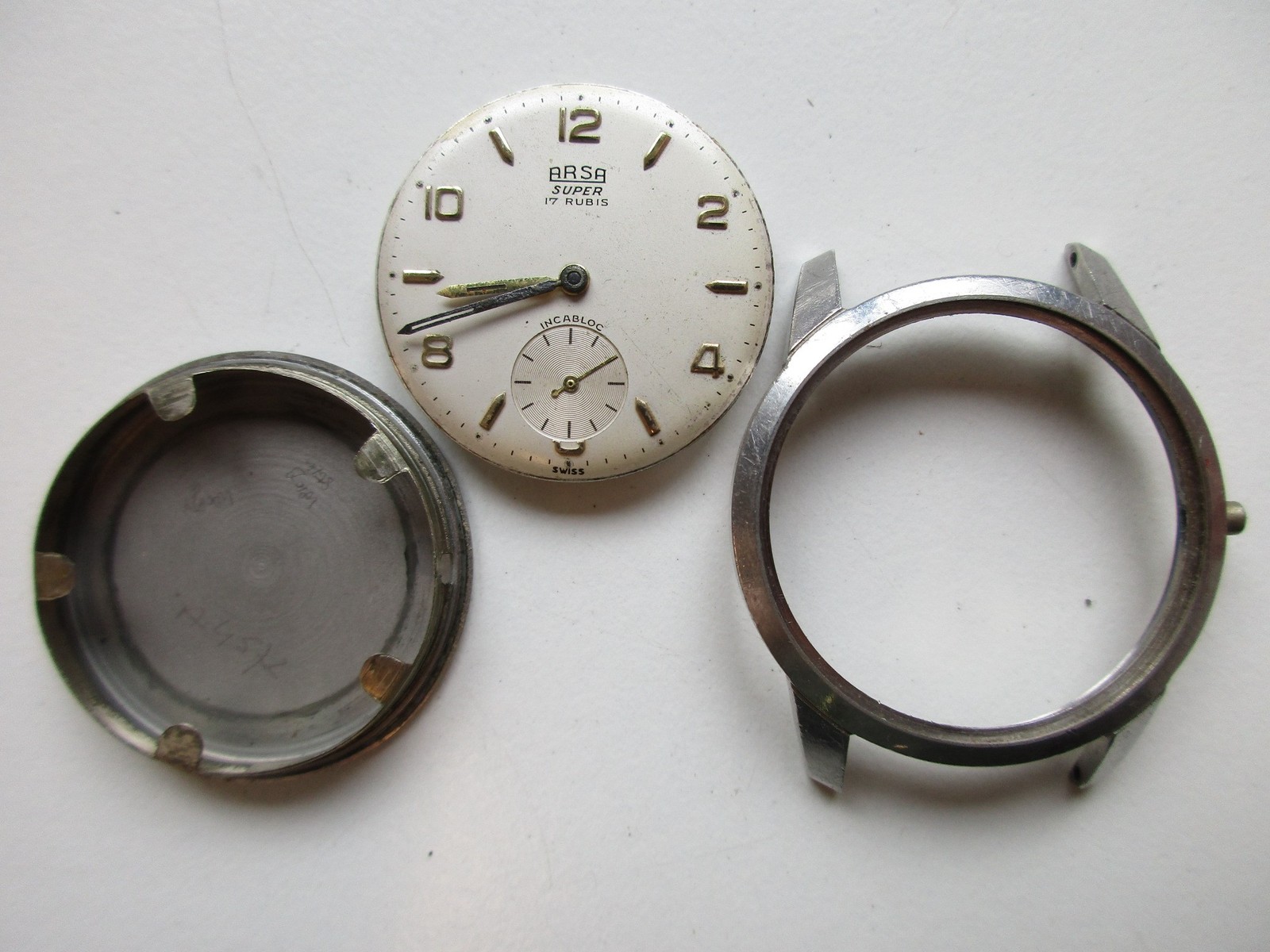 Unitas cal. 176 fine regulator Swiss watch movement – Arsa case – running