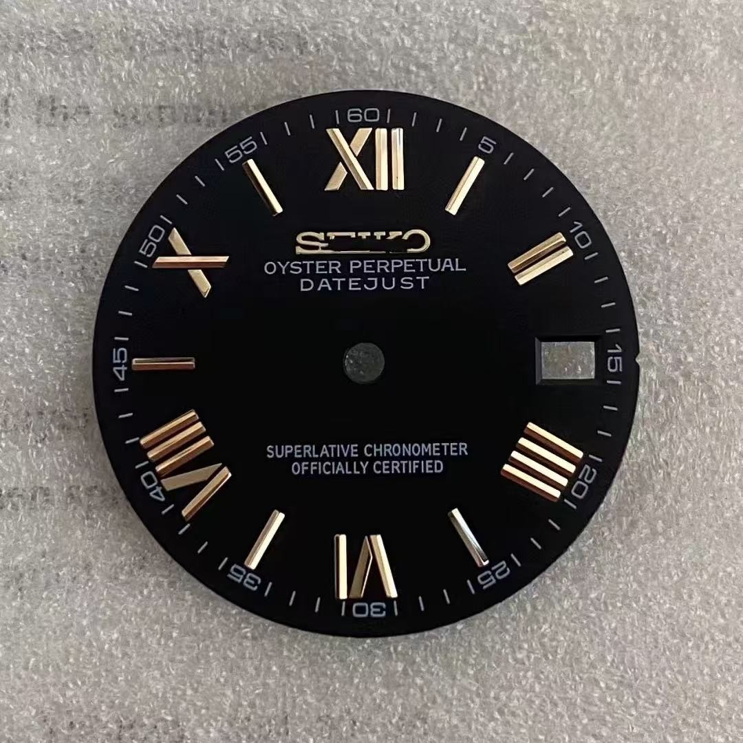 28.5mm Sun Pattern Watch Dial No Luminous for NH35 NH36 Movement Watch Parts