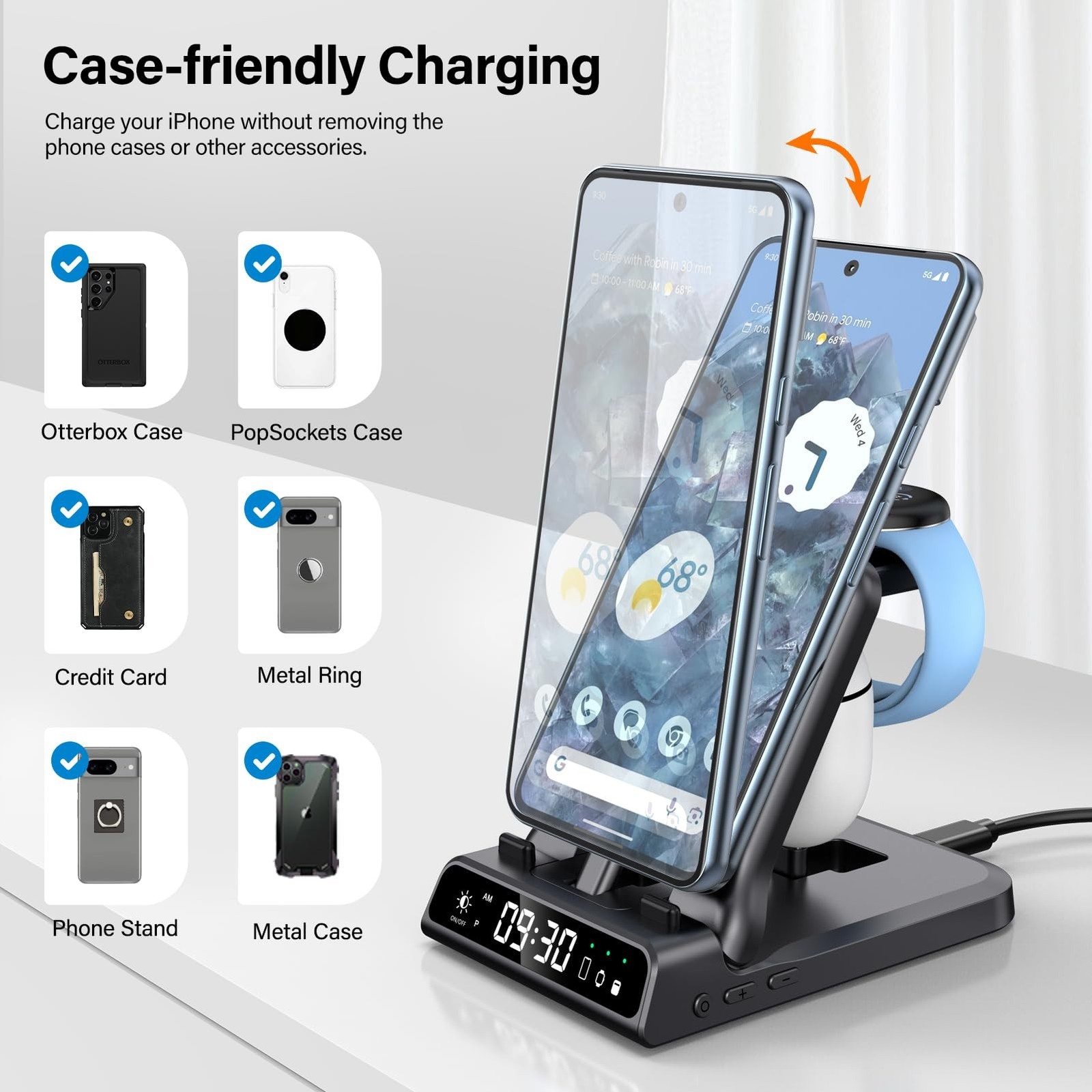 3 in 1 Charging Station for Google Pixel Watch 3/2, 25W Super Fast Wired USB …