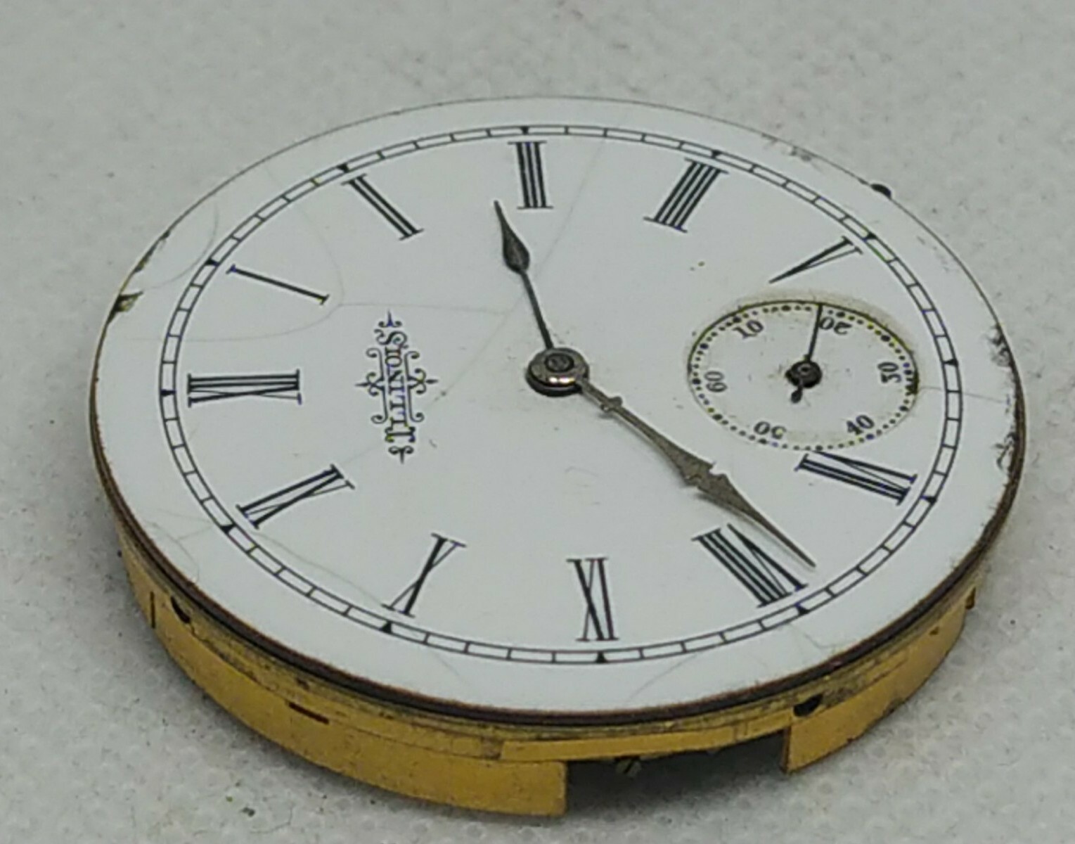 Original movement Pocketwatch mechanical Illinois watch Springfield Antique