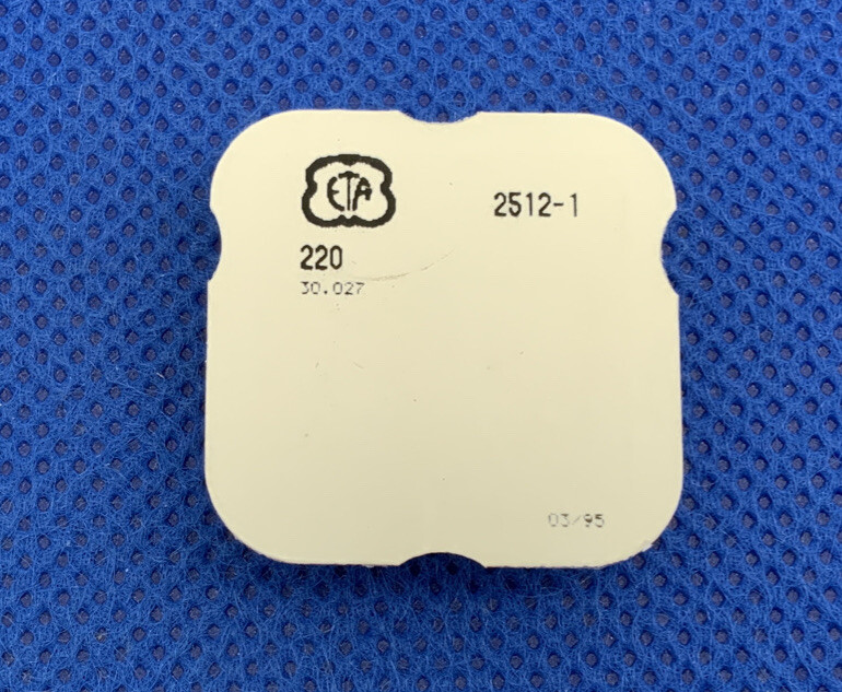 ETA 2512-1 Part # 220/857 Fourth Wheel. Factory Sealed. New Old Stock. 14L