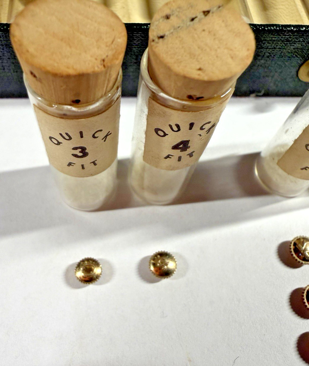 Omega Signed Crown Lot Genuine Quick Fit No. 356 14K Gold-Filled Watchmaker Lot