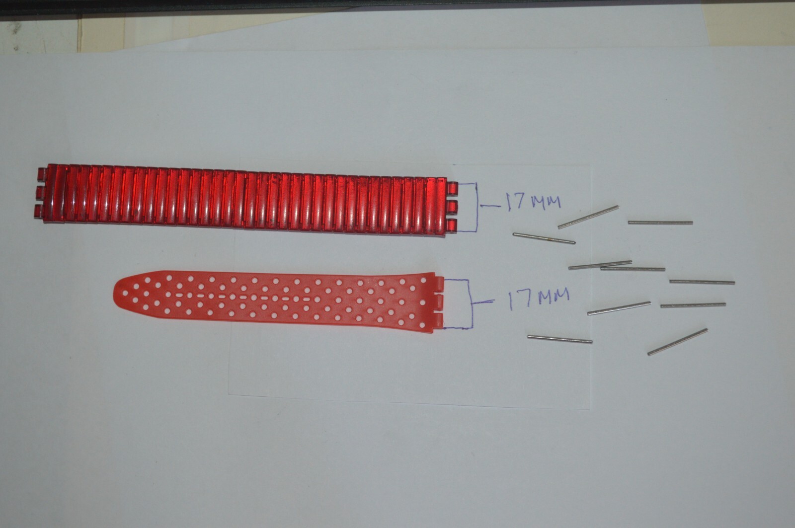 Swatch Watch 20 Metal Pins For 17mm Straps Gent s Swatch Watch Circa 1990’s