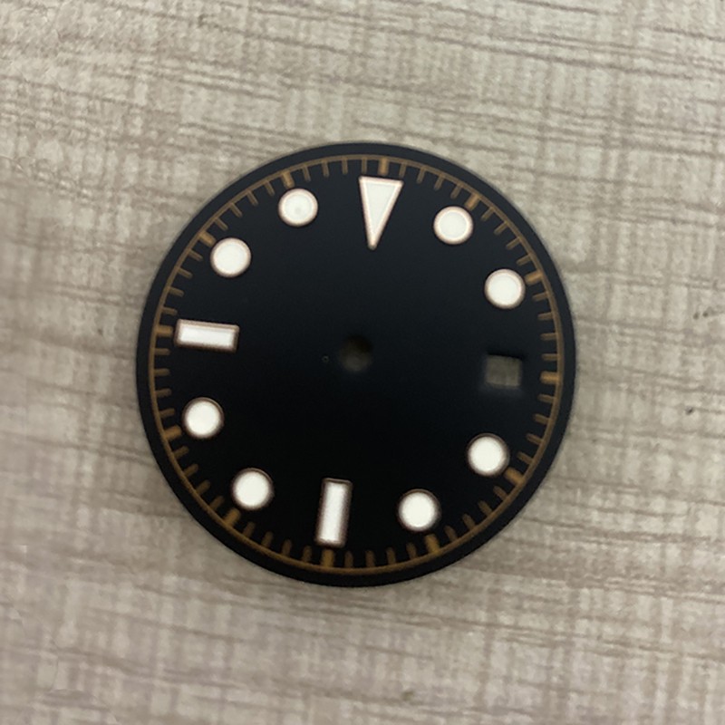 30.5mm Green Luminous Watch Dial Plate Fit For ETA 2824 2836 Movement
