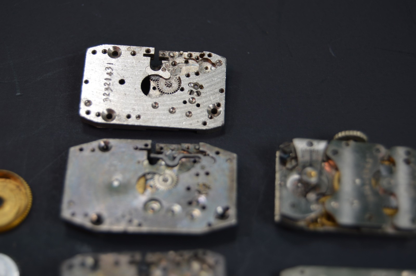 5 Vintage Elgin Watch Movement Parts,Rectangle,Watchmaker Repairs