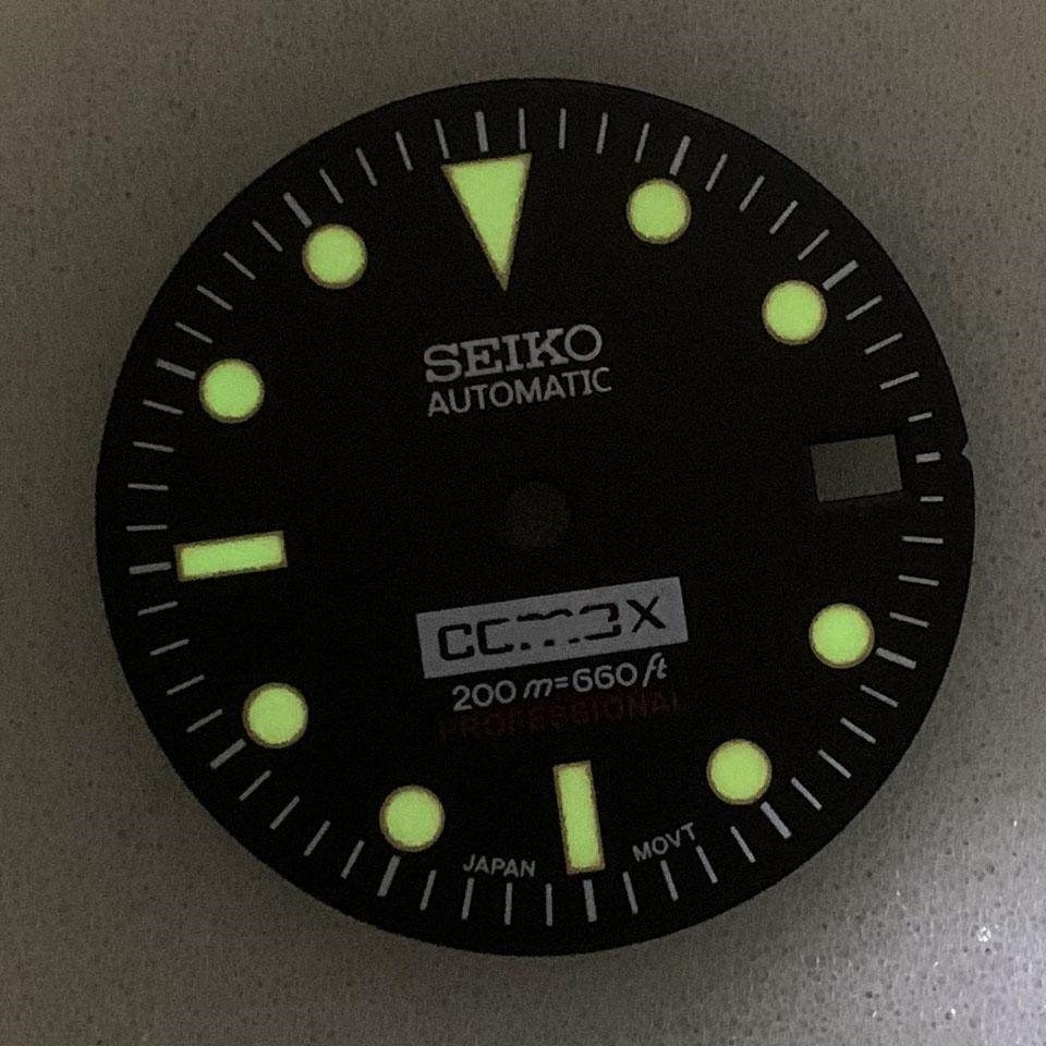28.5mm Retro Watch Dial Green Luminous for Nh36 Nh35 Movement Watch Accessories