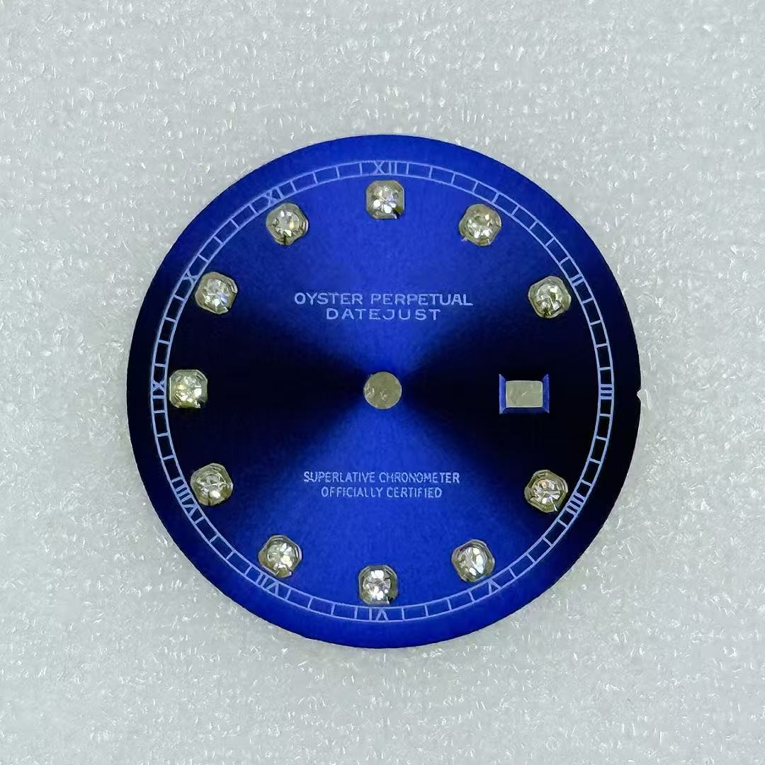 24.5mm Sun Pattern Diamond Surface Watch Dial No Luminous For NH05 Movement