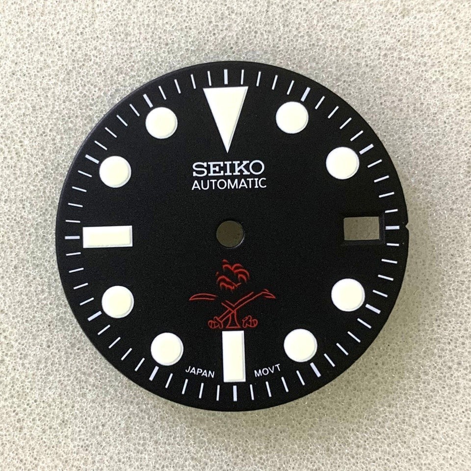 28.5mm Retro Watch Dial Green Luminous for Nh36 Nh35 Movement Watch Accessories