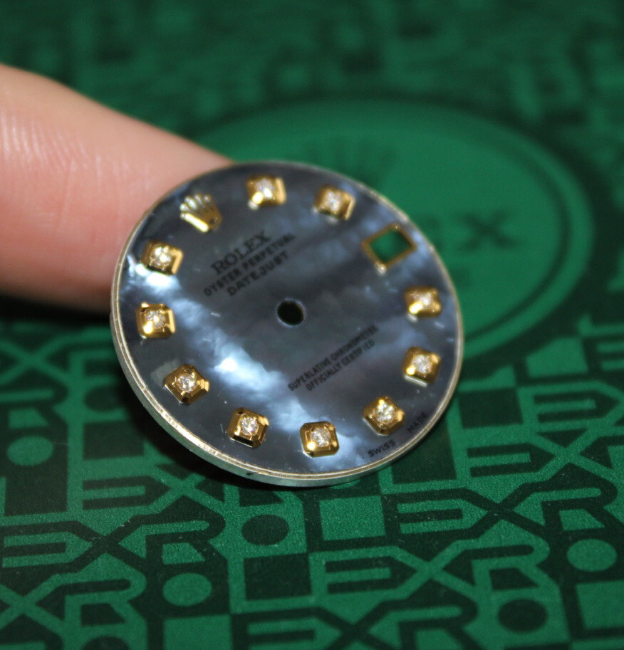 Rolex Datejust Dial Custom Made Dark Mother of Pearl & Diamonds 178273 178278