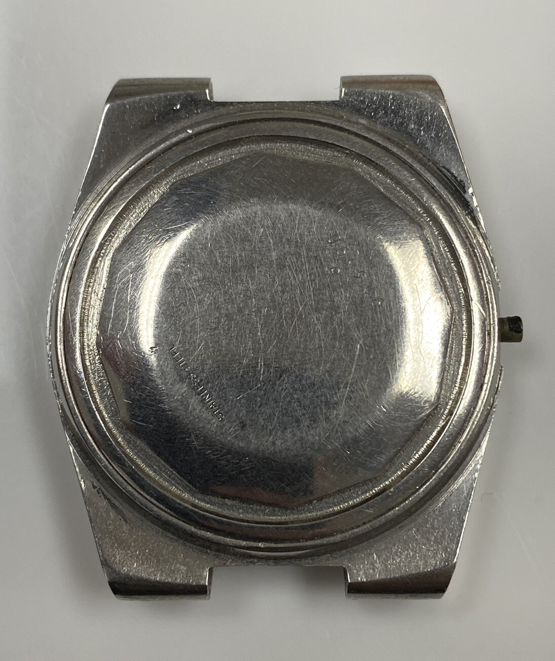 Original Longines Admiral Watch Ref. 2323-2 Cal. 6651 Stainless Steel Case Back