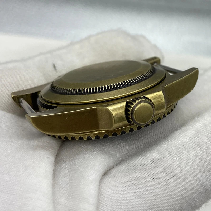 40mm Watch Case Vintage Bronze Sapphire Waterproof For NH35 NH36 28.5mm Dial