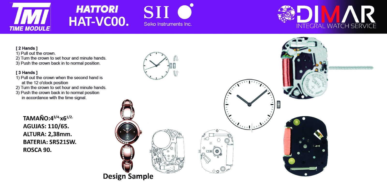 Hattori Movement – TMI – Caliber VC00.
