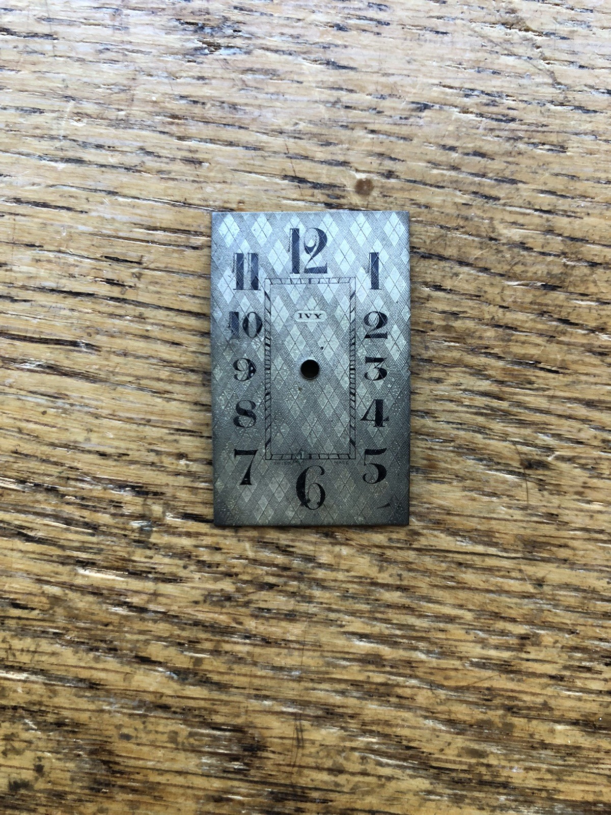 Vintage 1920’s Exploding Numerals Textured Oversized Rectangular Wristwatch Dial