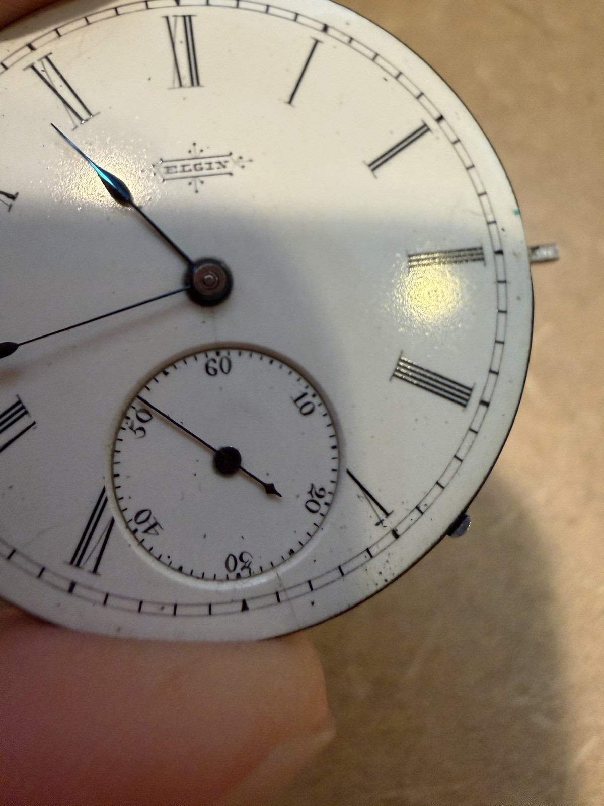 Antique Elgin National Watch Company Pocket Watch Movement NON WORKING