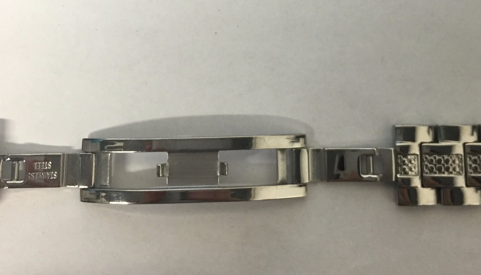 BULOVA 96L116 REPLACEMENT BAND LADIES WATCH BAND S/S CRYSTAL COMPLETE BAND 16MM