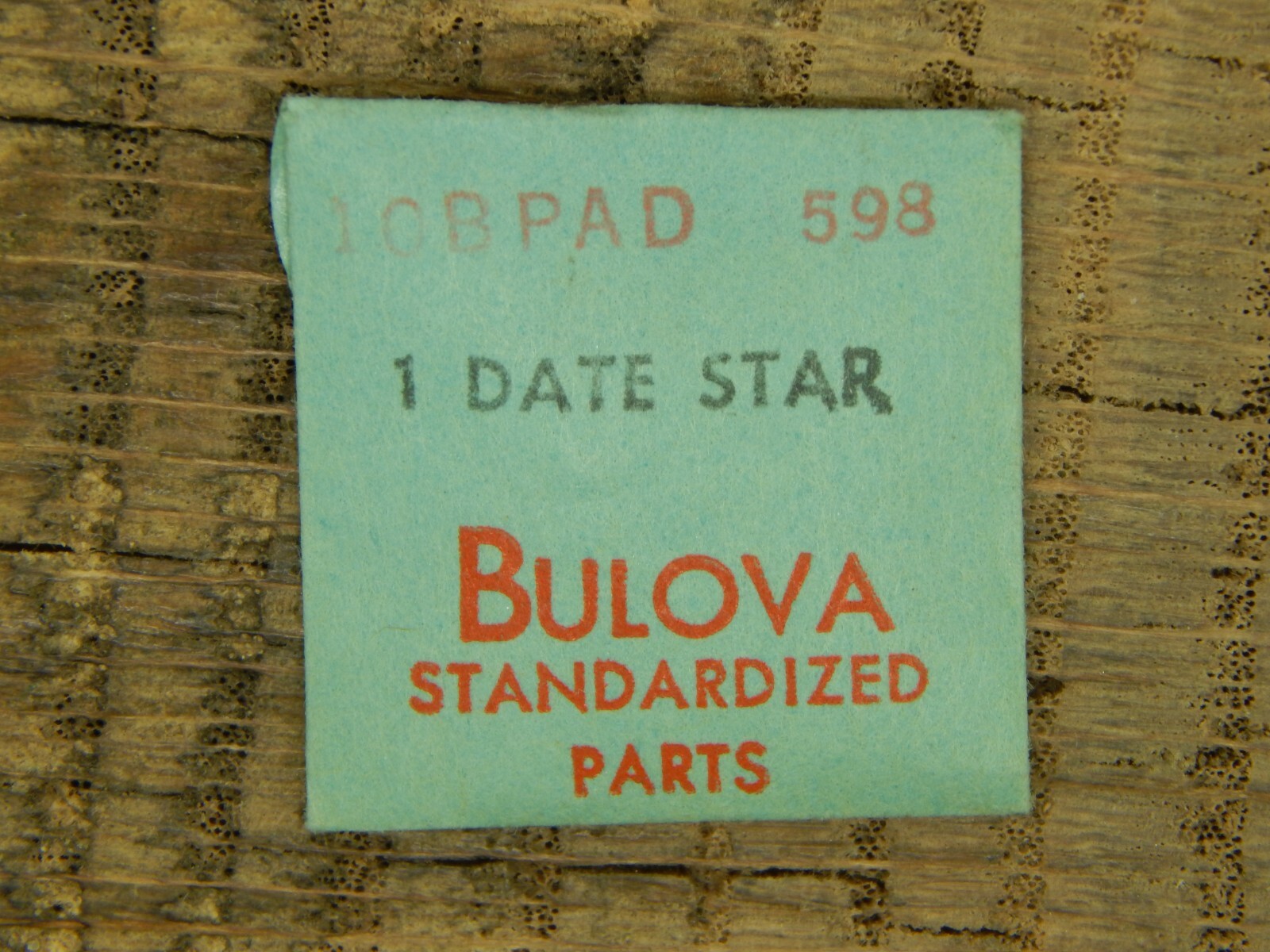 Genuine Bulova CAL 10BPAD Date Star Part Number 598 Watch Part NEW OLD STOCK
