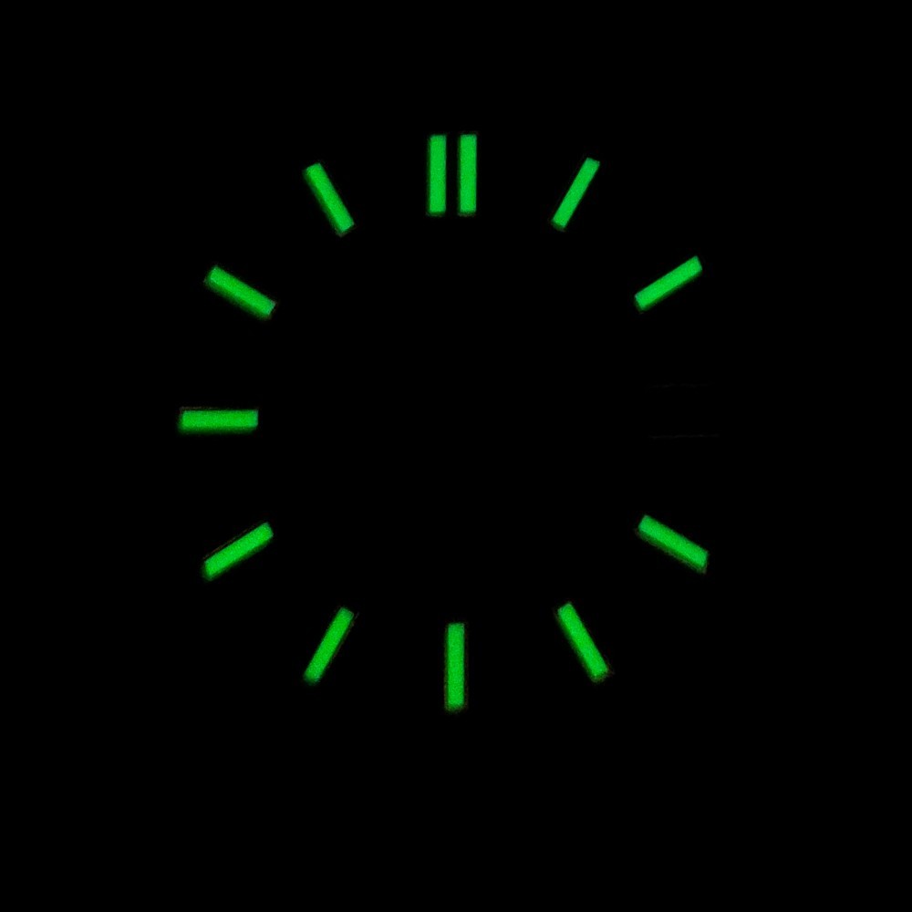 28.5mm Metal Dial 3C Green Luminous Dails For Seiko NH35 NH36 NH34 NH38 Movement