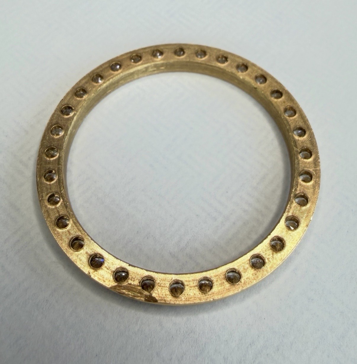 36mm 18K YG Diamond Bezel Aprox. 1.25CT. T.W. Fits Rolex Datejust And President