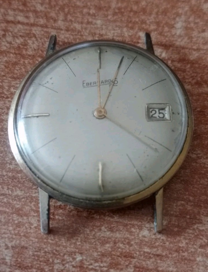 Eberhard ref. 11101 Plated Gold Cal. 263-12 (Not Running)