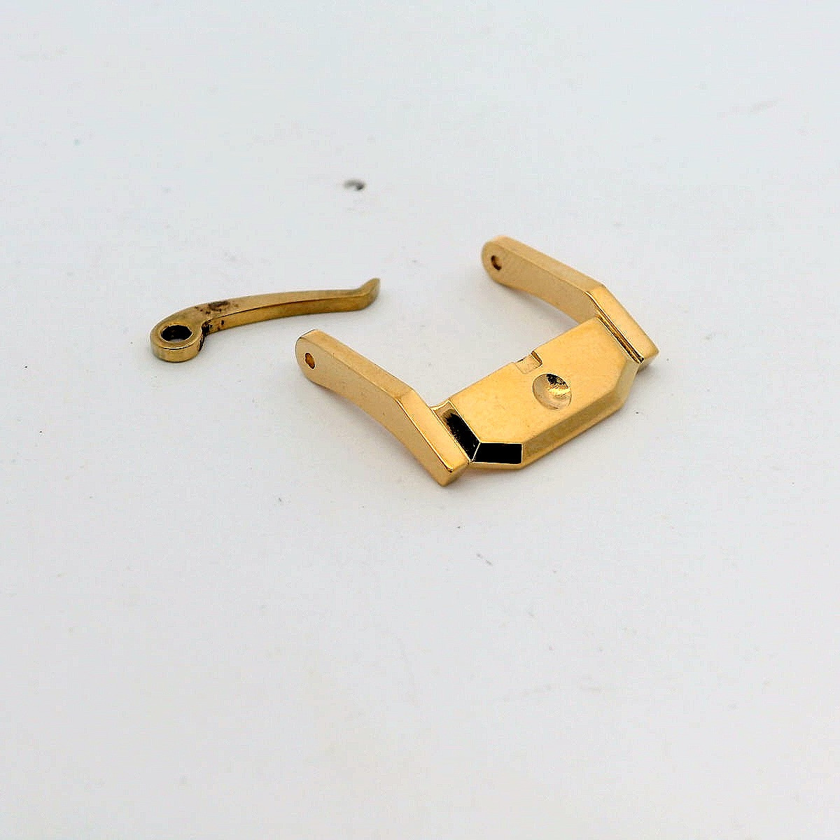 Ladies Movado Stainless Steel Gold-Tone 14mm Bar Opening Watch Buckle Parts