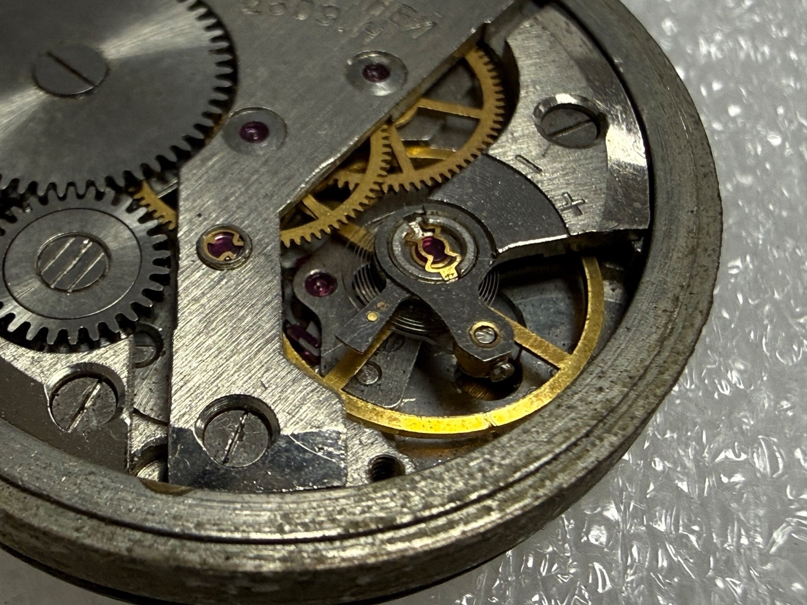 Watch movement USSR Raketa Cal.2609.H plus Dial.For parts.