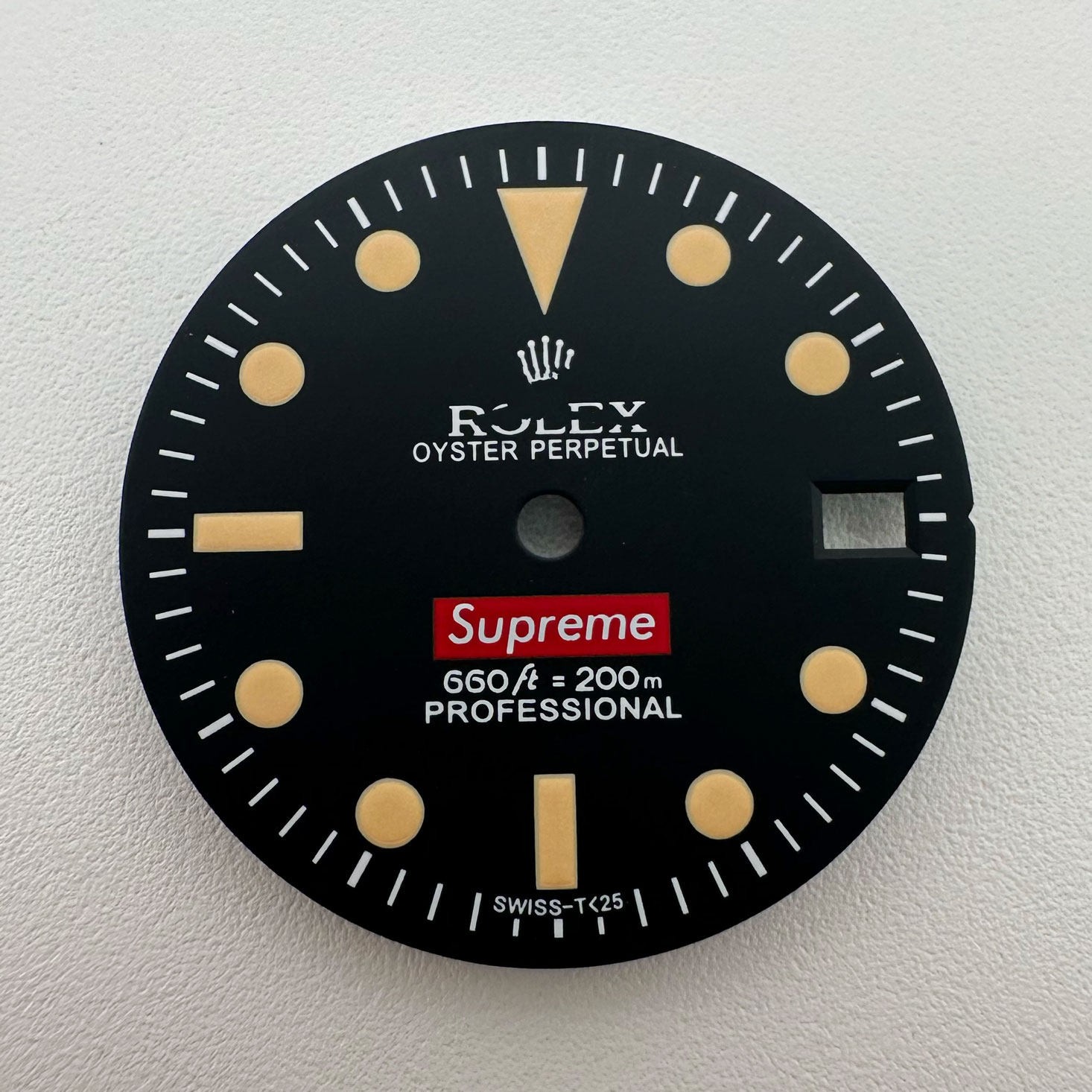 33.5mm Pilot Watch Dial Green Luminous For Nh35 Nh36 Movement Watch Accessories