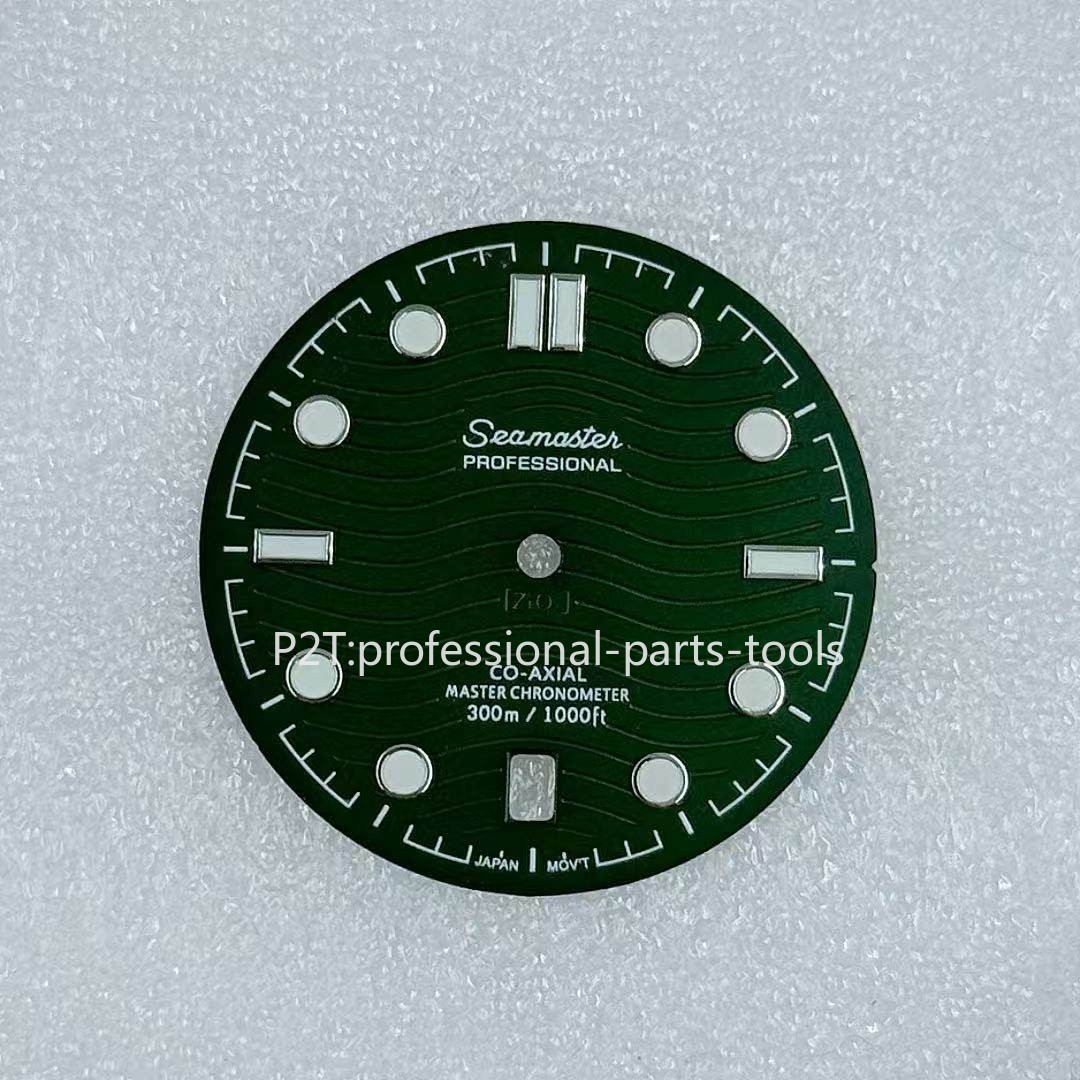 DIY 31mm Luminous Watch Dial Suitable for NH35 Movement Seamaster 300 Watch Face