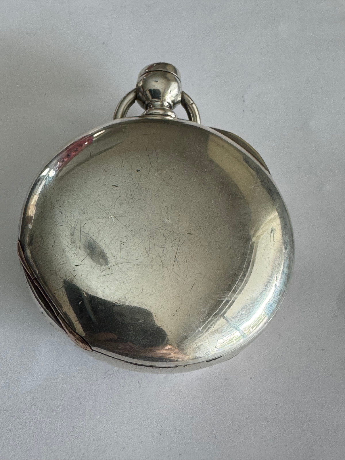 VINTAGE 18 SIZE BIG 5 OZ COIN SILVER FAHY’S MONARCH POCKET WATCH CASE KW/KS