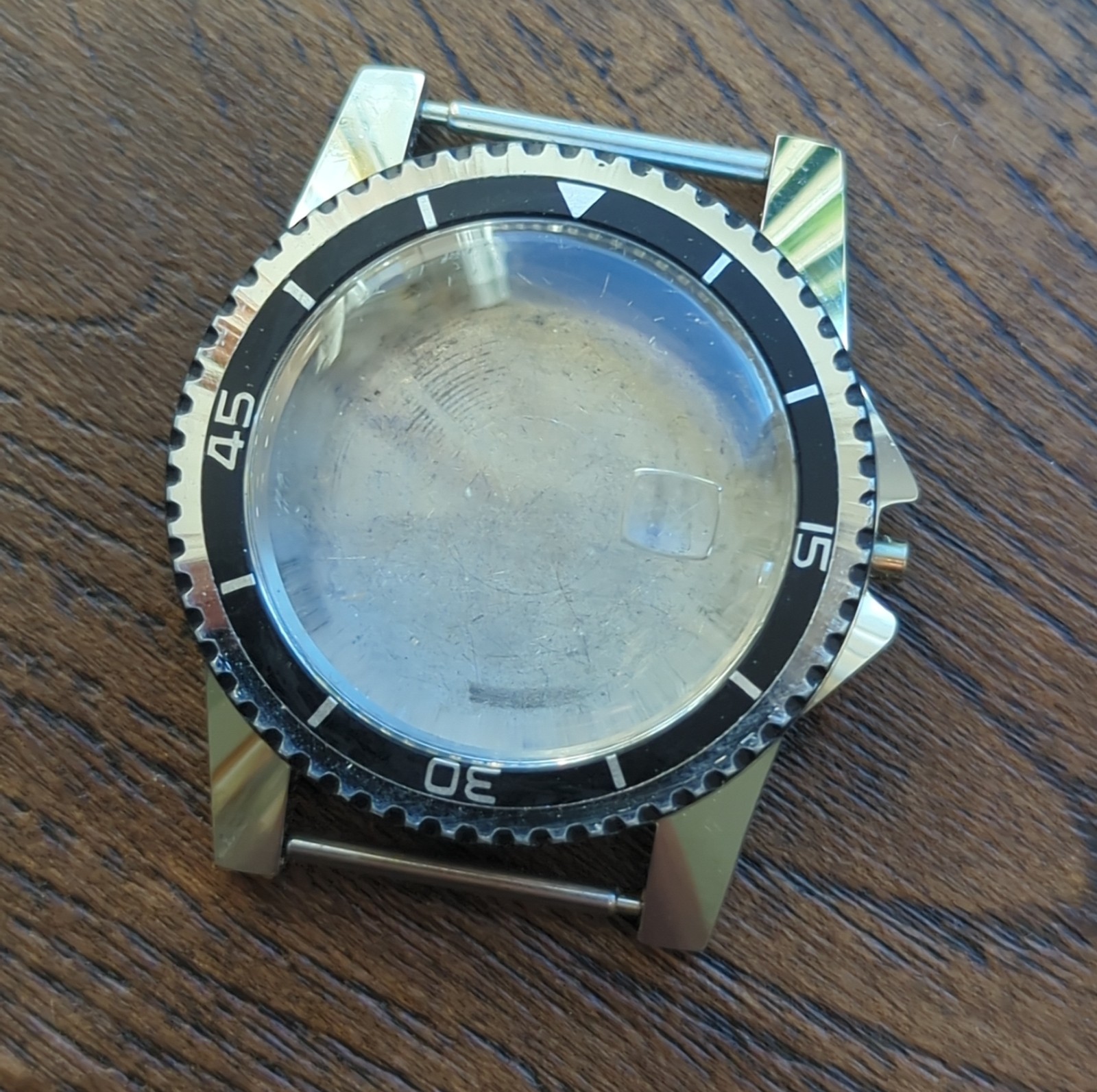 1960s Vintage Divers Watch Case New old Stock Rotating Bezel 38mm (B86)
