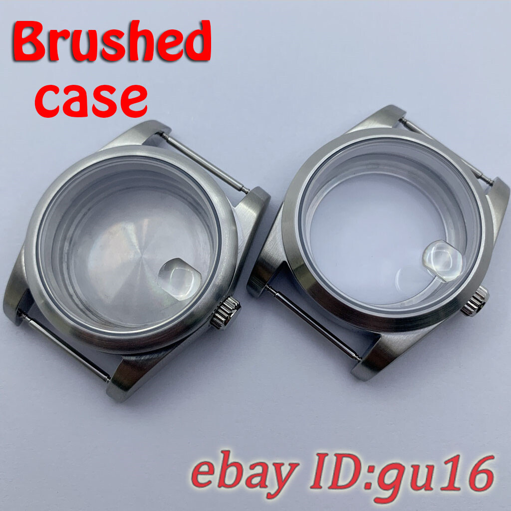 36mm/40mm Brushed sapphire watch case fit NH35 NH36 ETA2824/2836 Miyota8215 821A