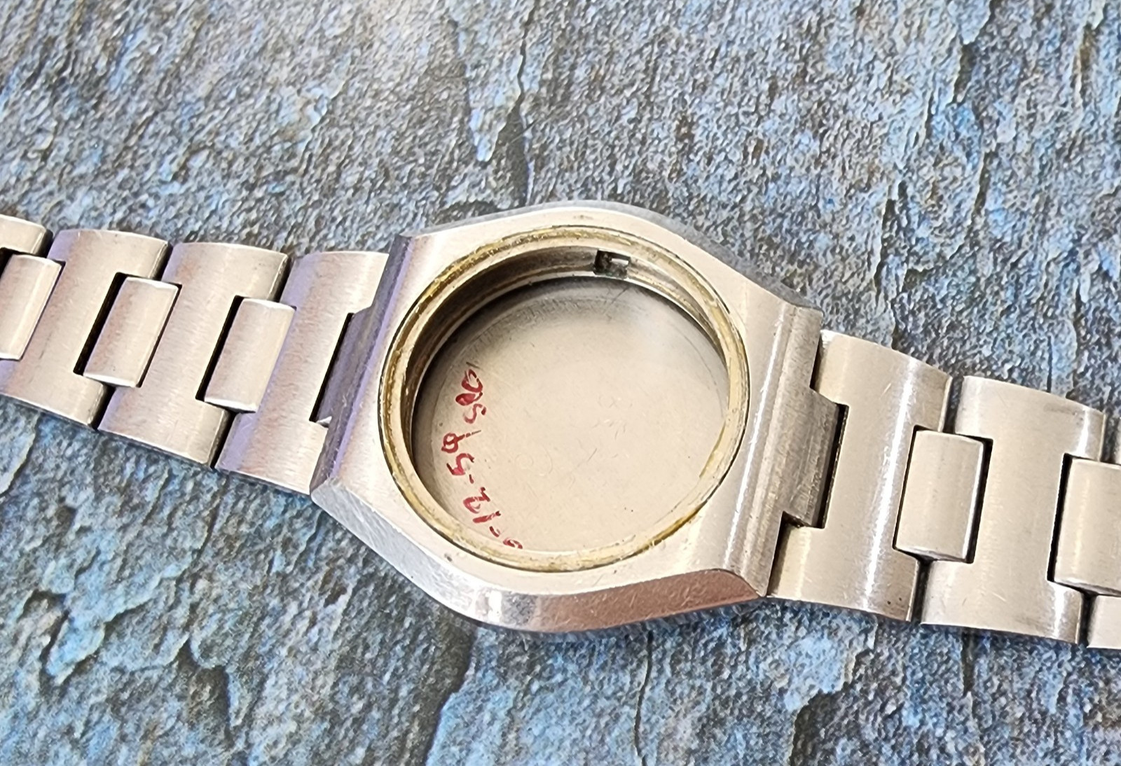 CASE VINTAGE SEIKO 5606-6060 Lord Matic LM AUTOMATIC FOR PARTS REPAIR RESTORE.