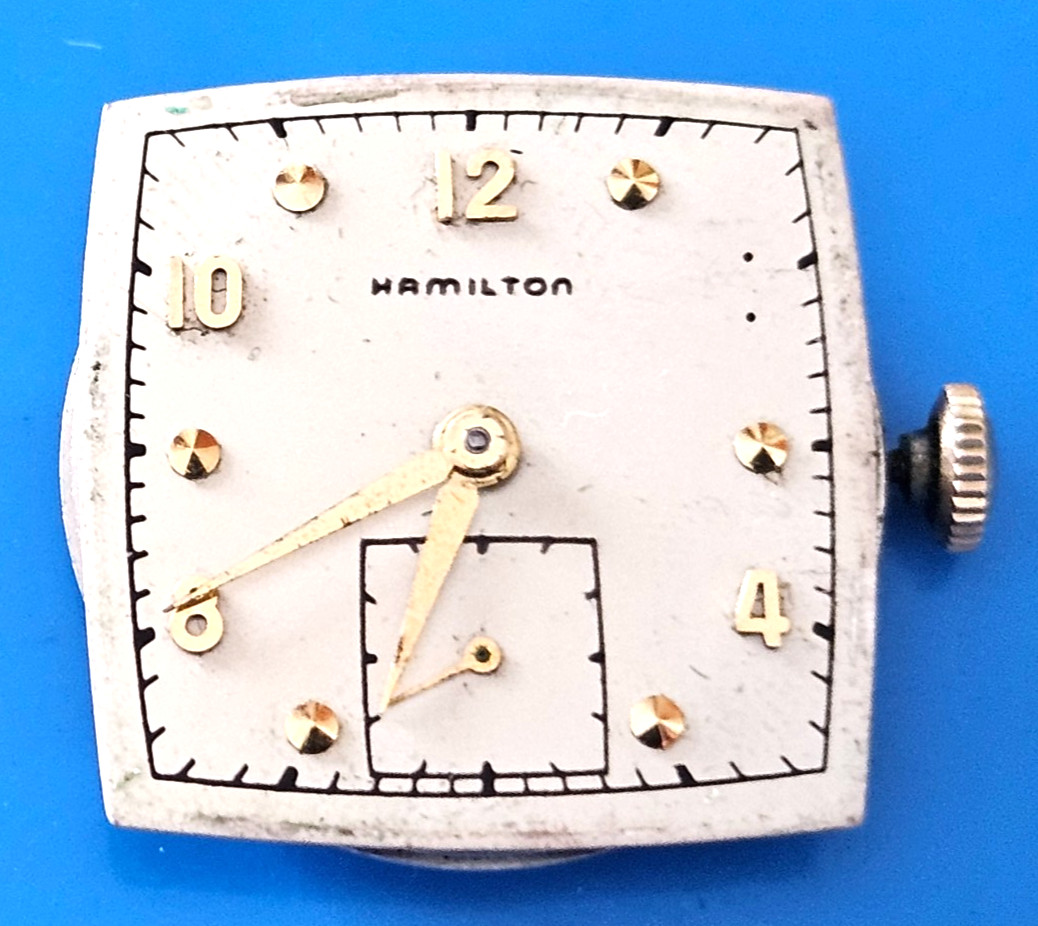 HAMILTON 747 17J Watch Movement (REMOVED FROM GOLD CASE/BALANCE RUNS) lot76