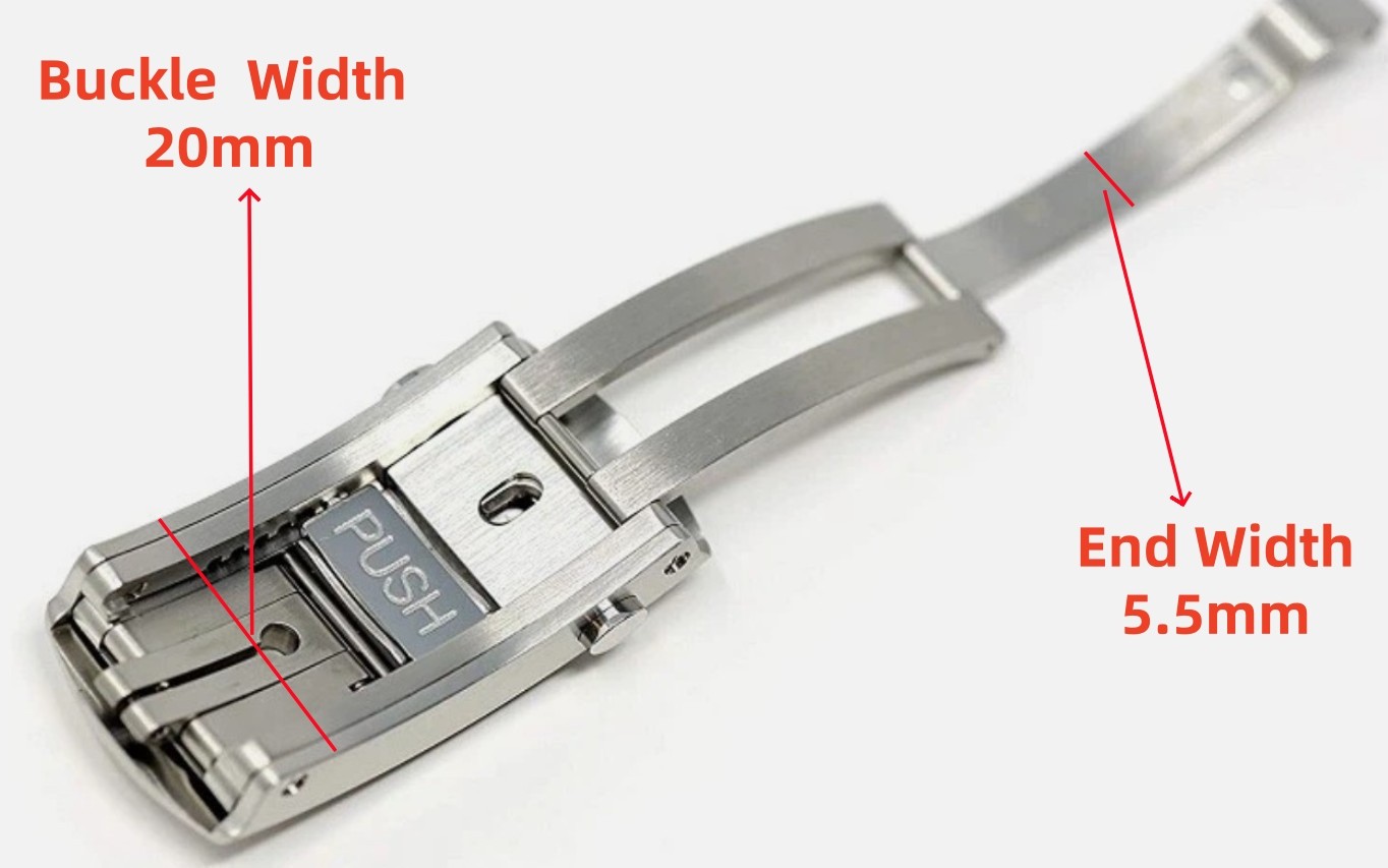 For OMEGA Genuine 20mm Stainless Steel Watch Strap Fastner Clasp Buckle