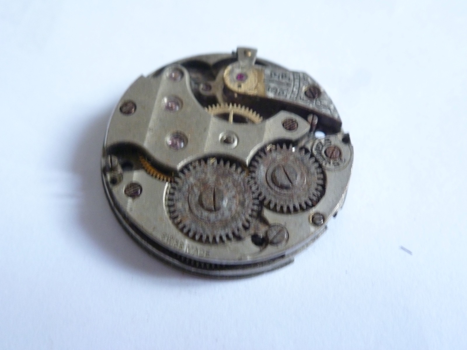 25mm Rolex Patent Manual Wind Movement PARTS defect not work balance missed