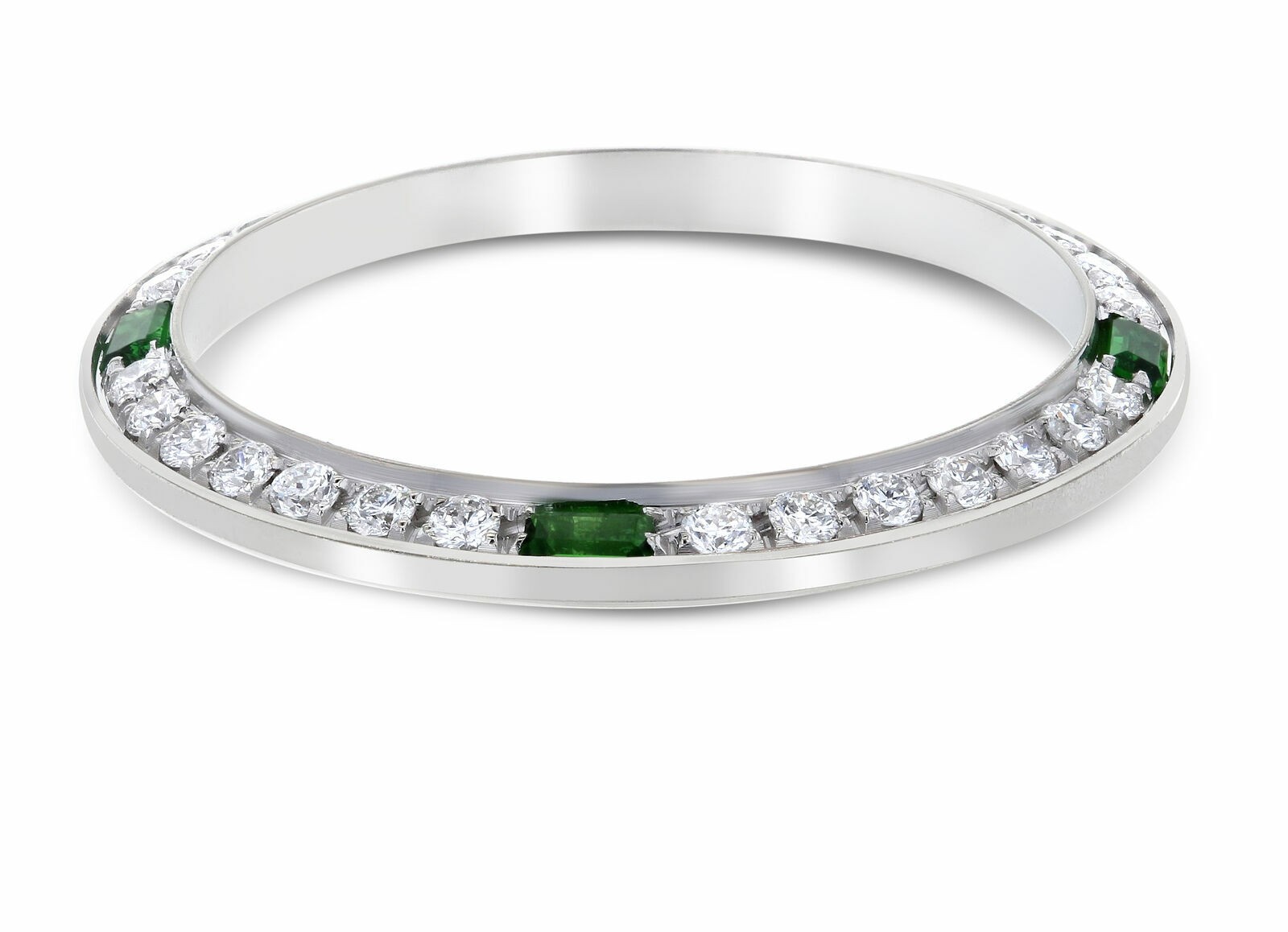 LADIES .70CT NATURAL DIAMOND BEZEL 18KW FOR ROLEX 26MM DATE, DATEJUST, PRESIDENT