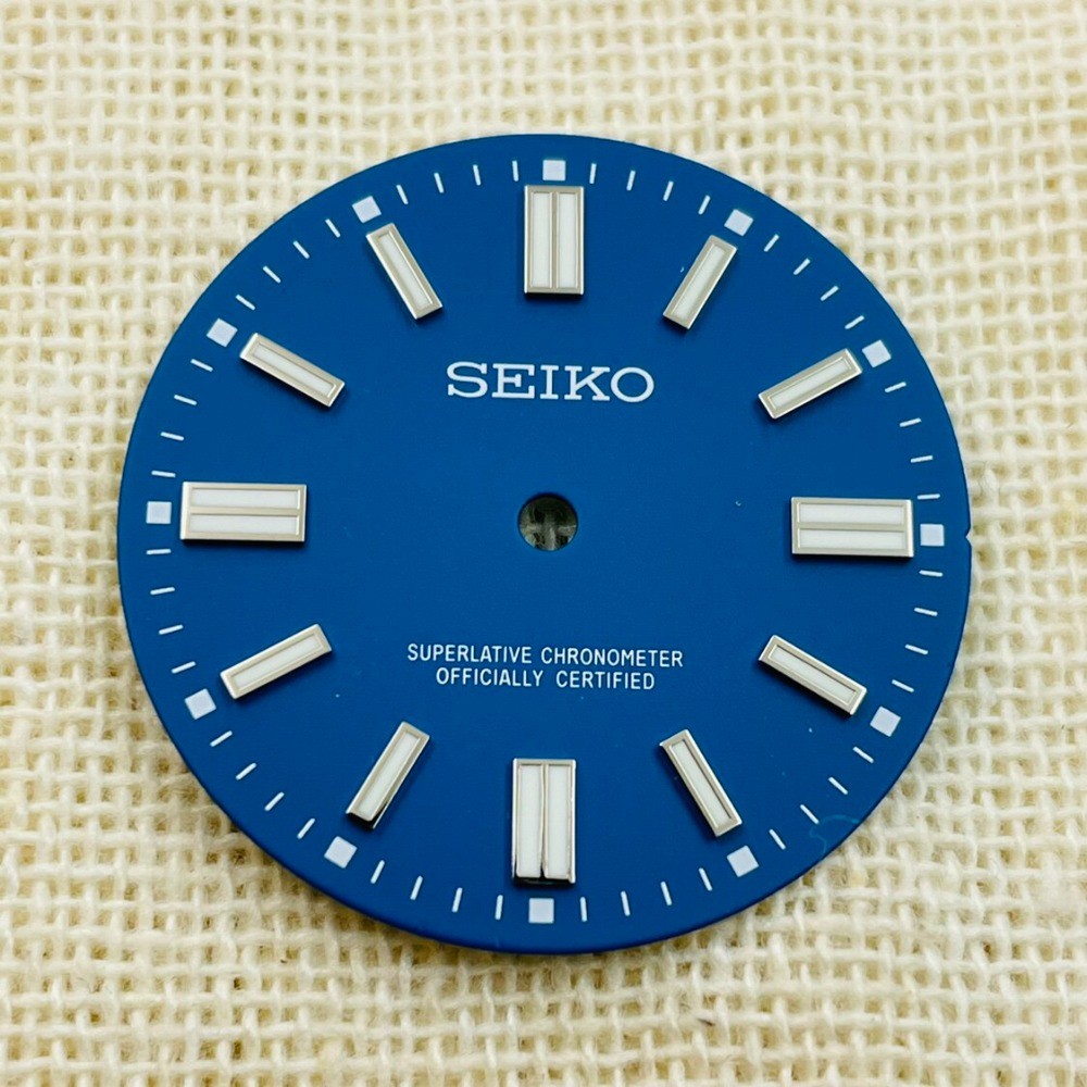 28.5mm Watch Dial Green Luminous For Seiko NH35 NH36 Movement Diary Watch Dials