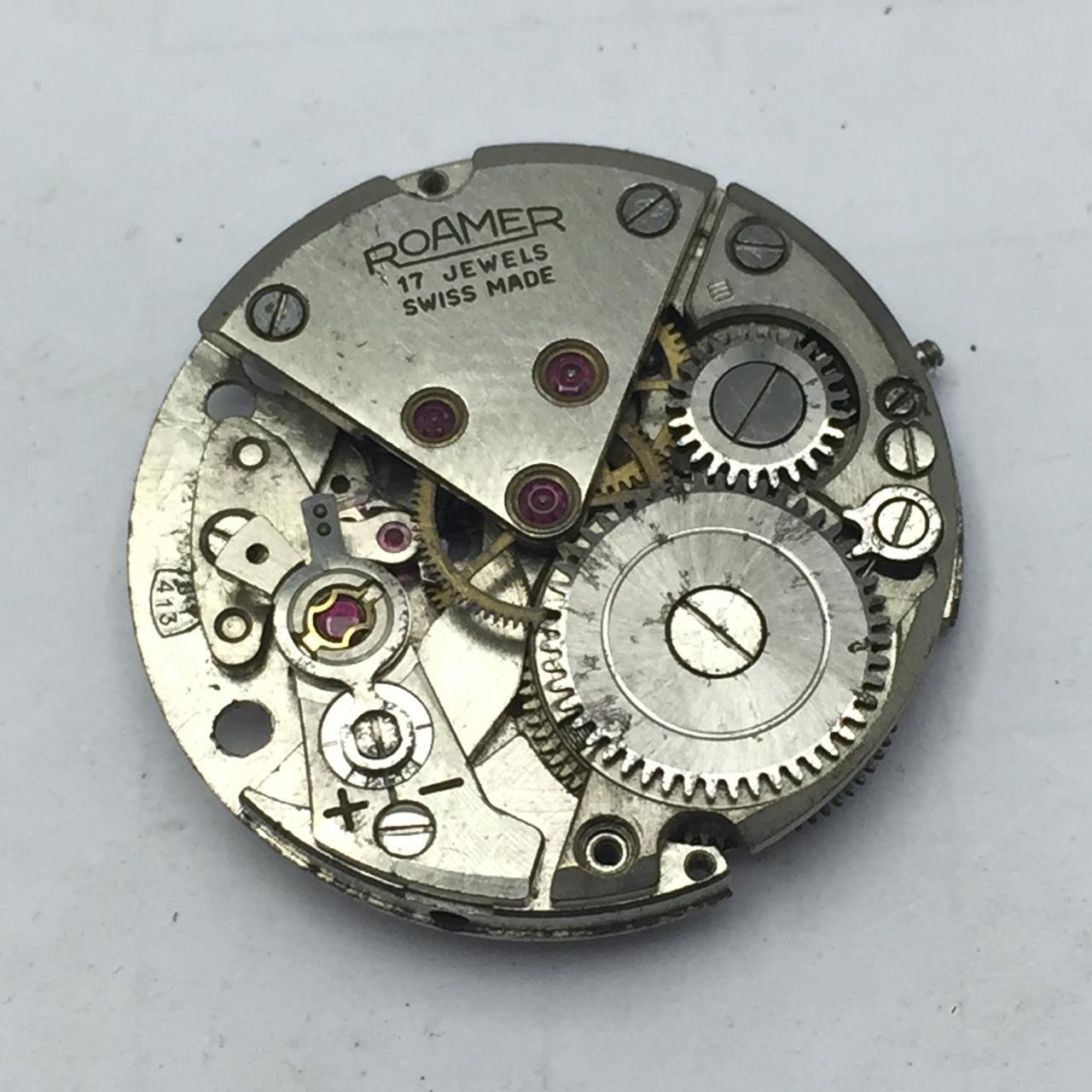 Roamer MST-413 Manual Winding Not Working Movement For Parts