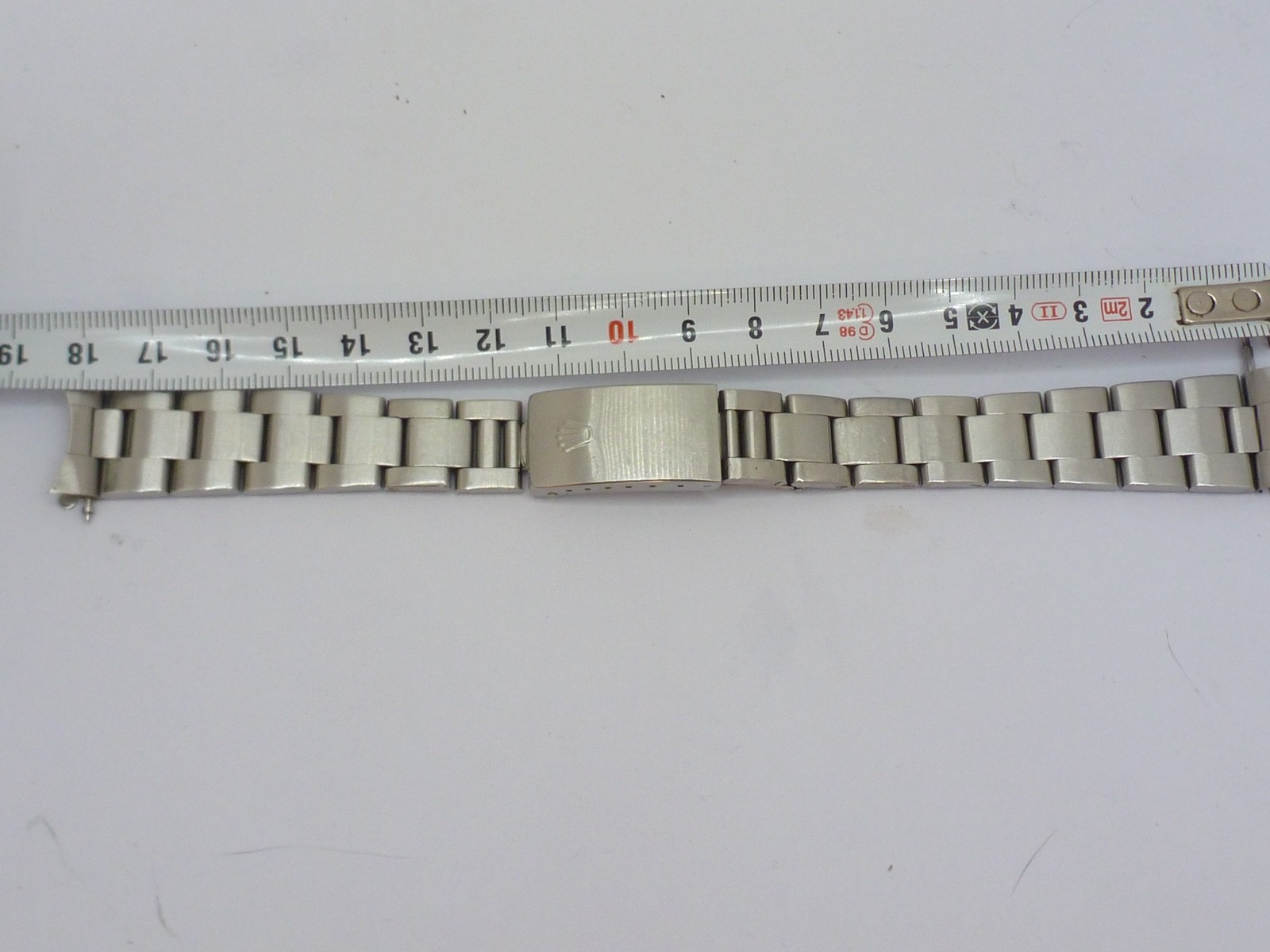Genuine Rolex Oyster 78350 19mm Steel Bracelet with 557B End Links 1A condition
